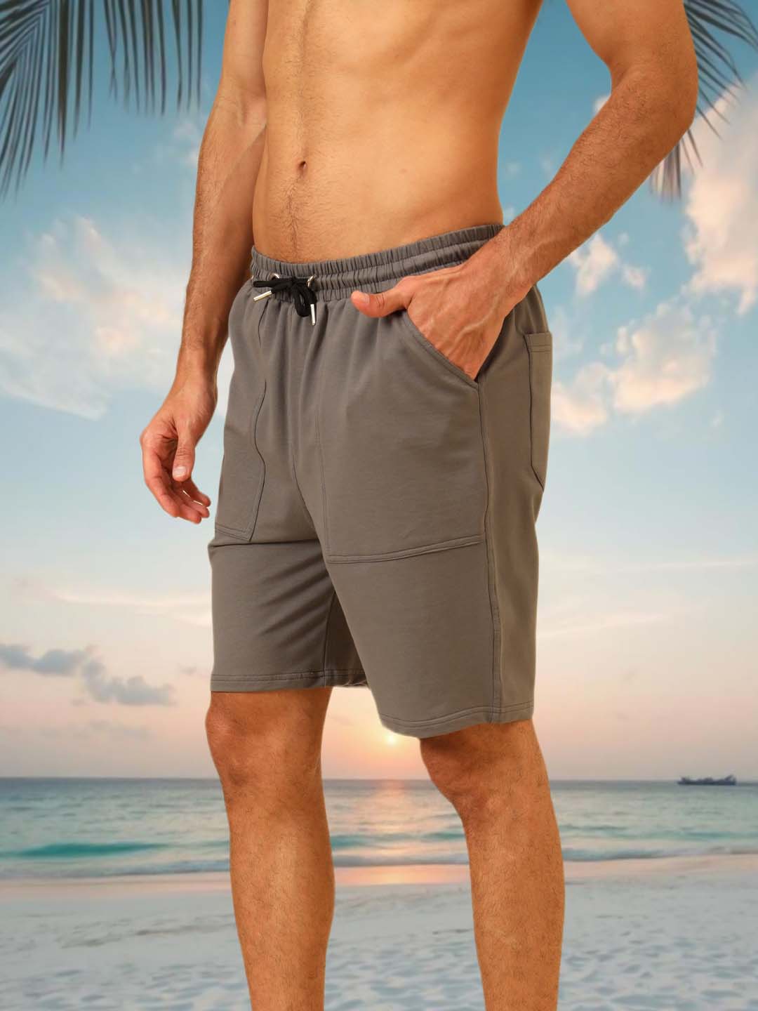 Easy Breezy comfy Fit Shorts Grey