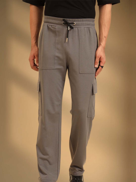 Bold Move Regular Fit Joggers Grey