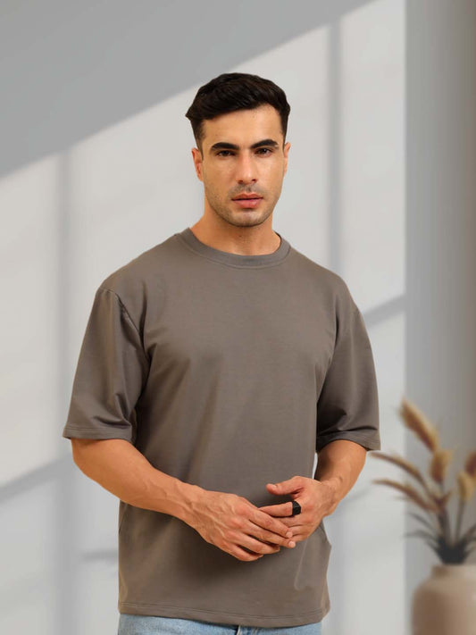 True Threads Oversized T-Shirt Grey