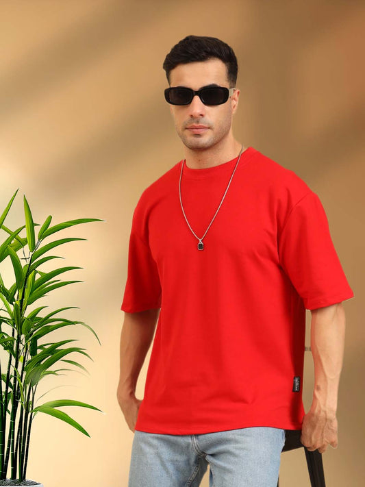 True Threads Oversized T-Shirt Red