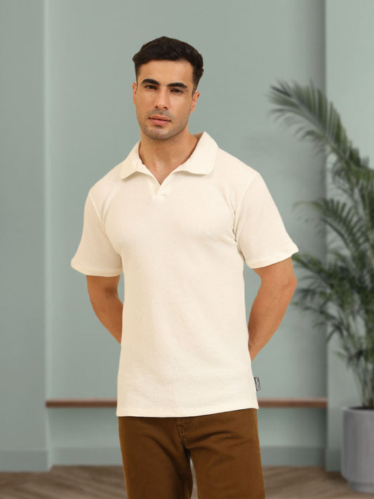 Refined Fit Polo T-Shirt White