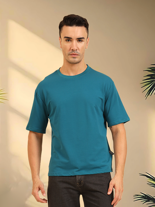 True Threads Oversized T-Shirt Teal Blue