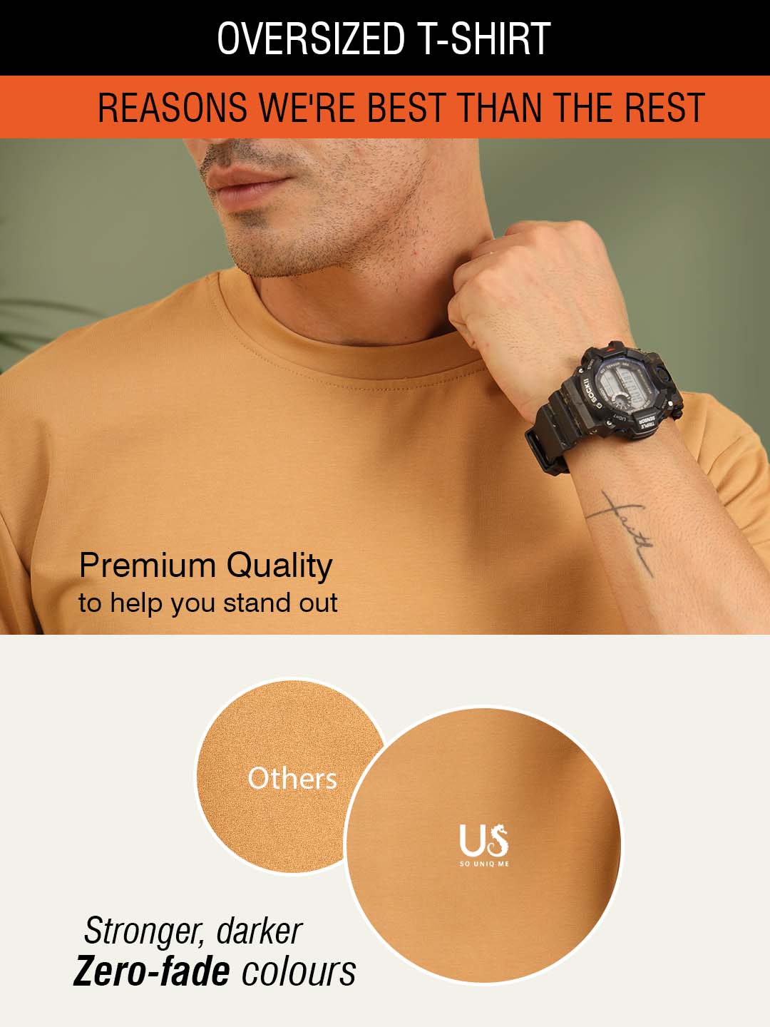 True Threads Oversized T-Shirt Mustard