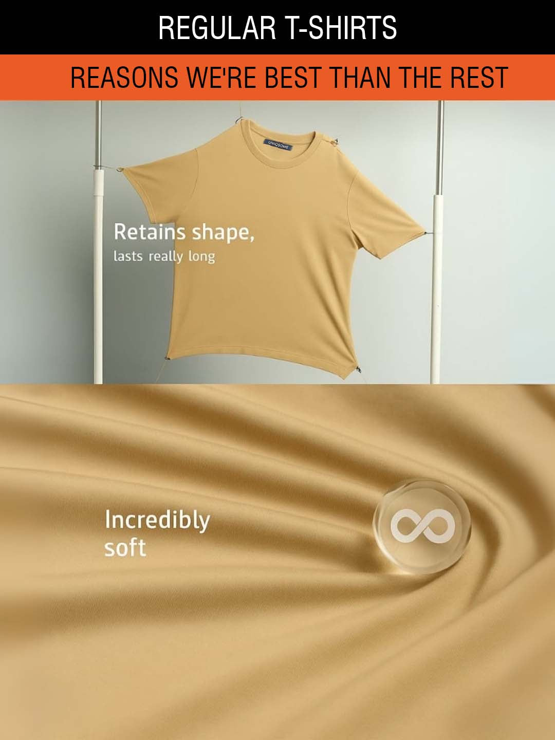 Simply Soft Fit T-Shirt Beige