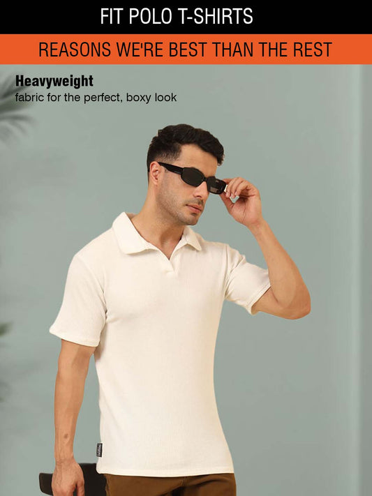 Refined Fit Polo T-Shirt White