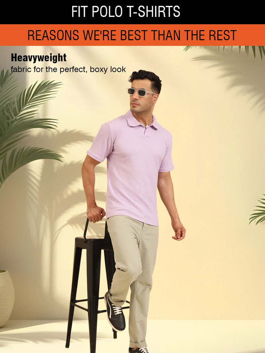 Refined Fit Polo T-Shirt Lavender