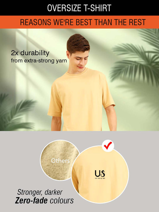 Oversize Simply Soft Fit T-Shirt Beige