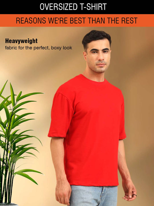 True Threads Oversized T-Shirt Red