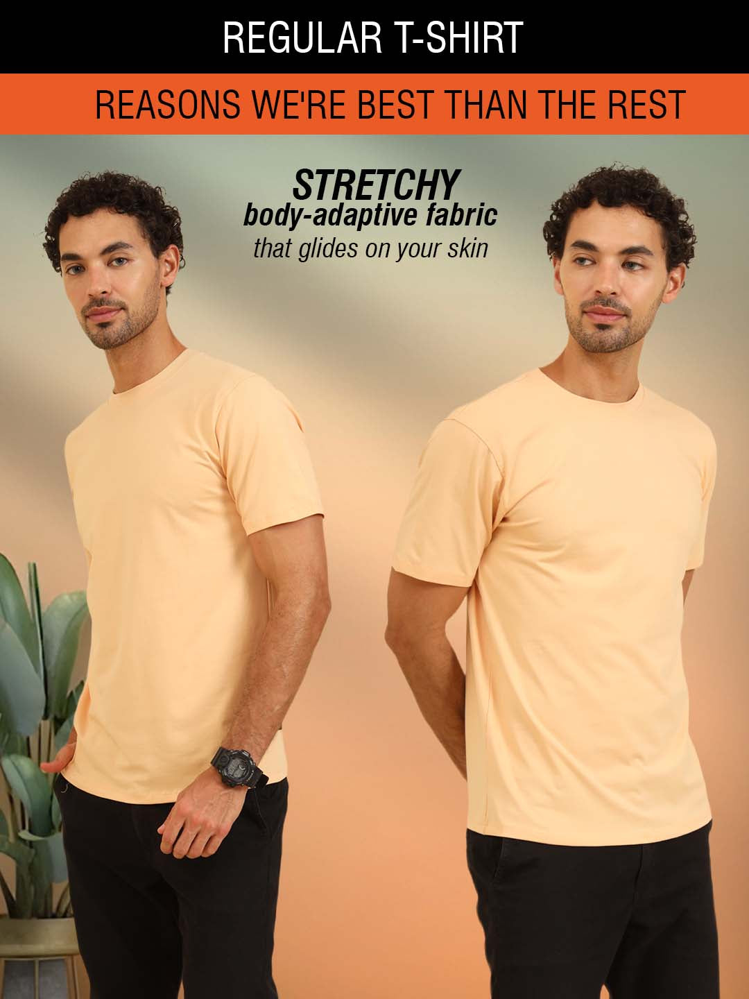 Simply Soft Fit T-Shirt Beige