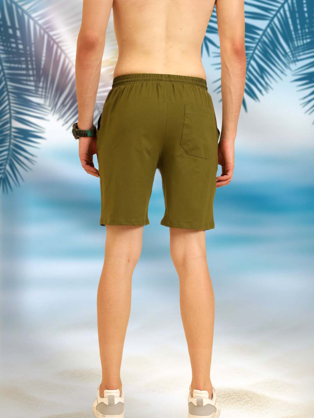 Easy Breezy comfy Fit Shorts Olive Green