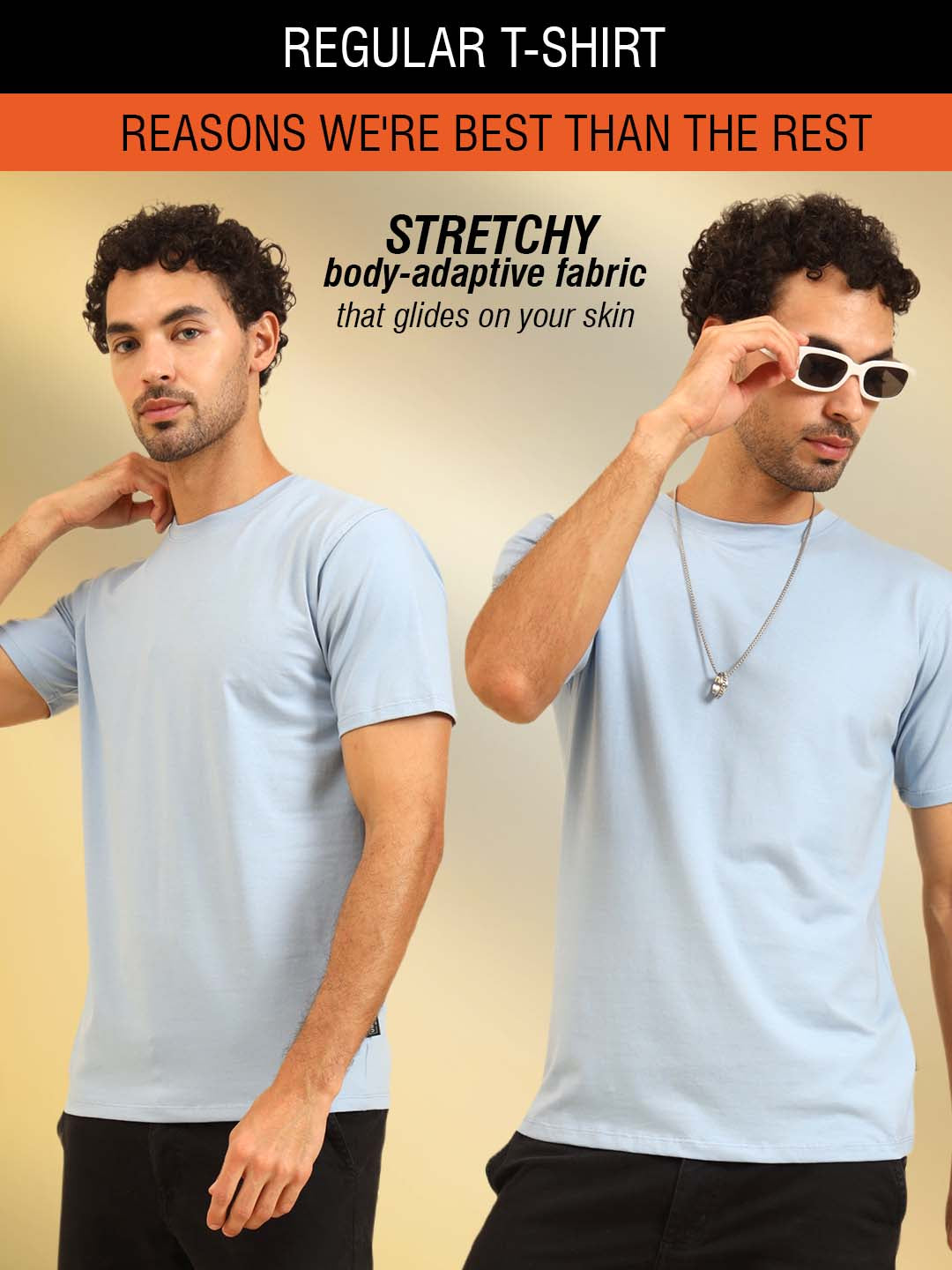 Simply Soft Fit T- Shirt Ash Blue