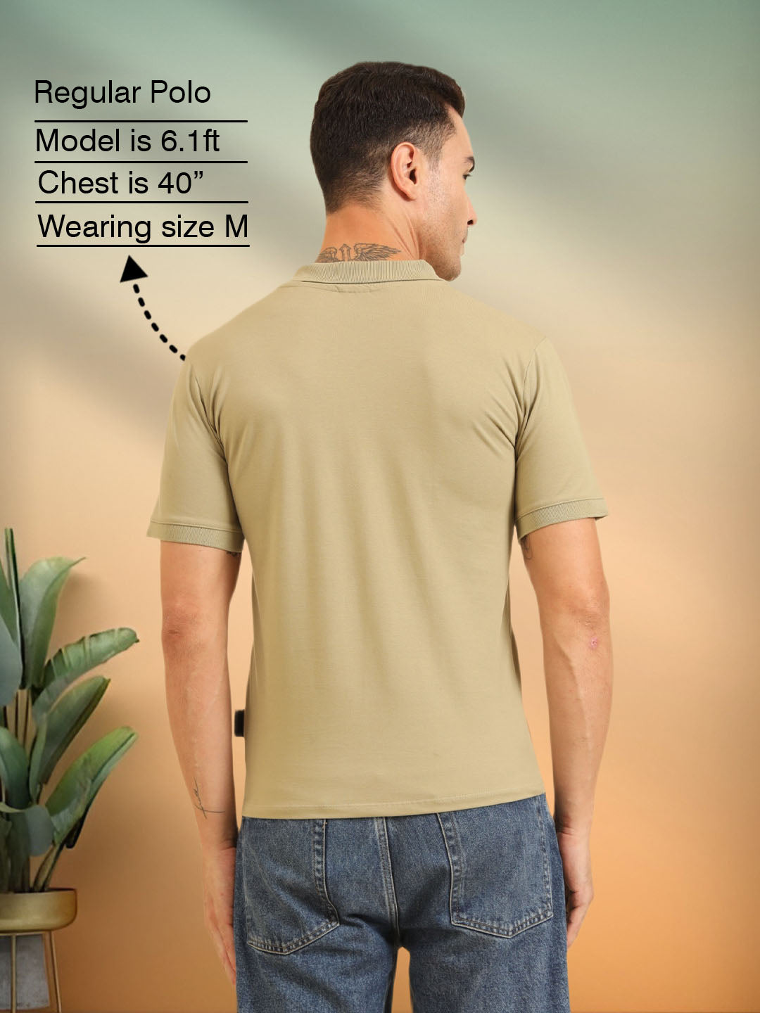 Pure Comfort Button Polo T-Shirt Pista