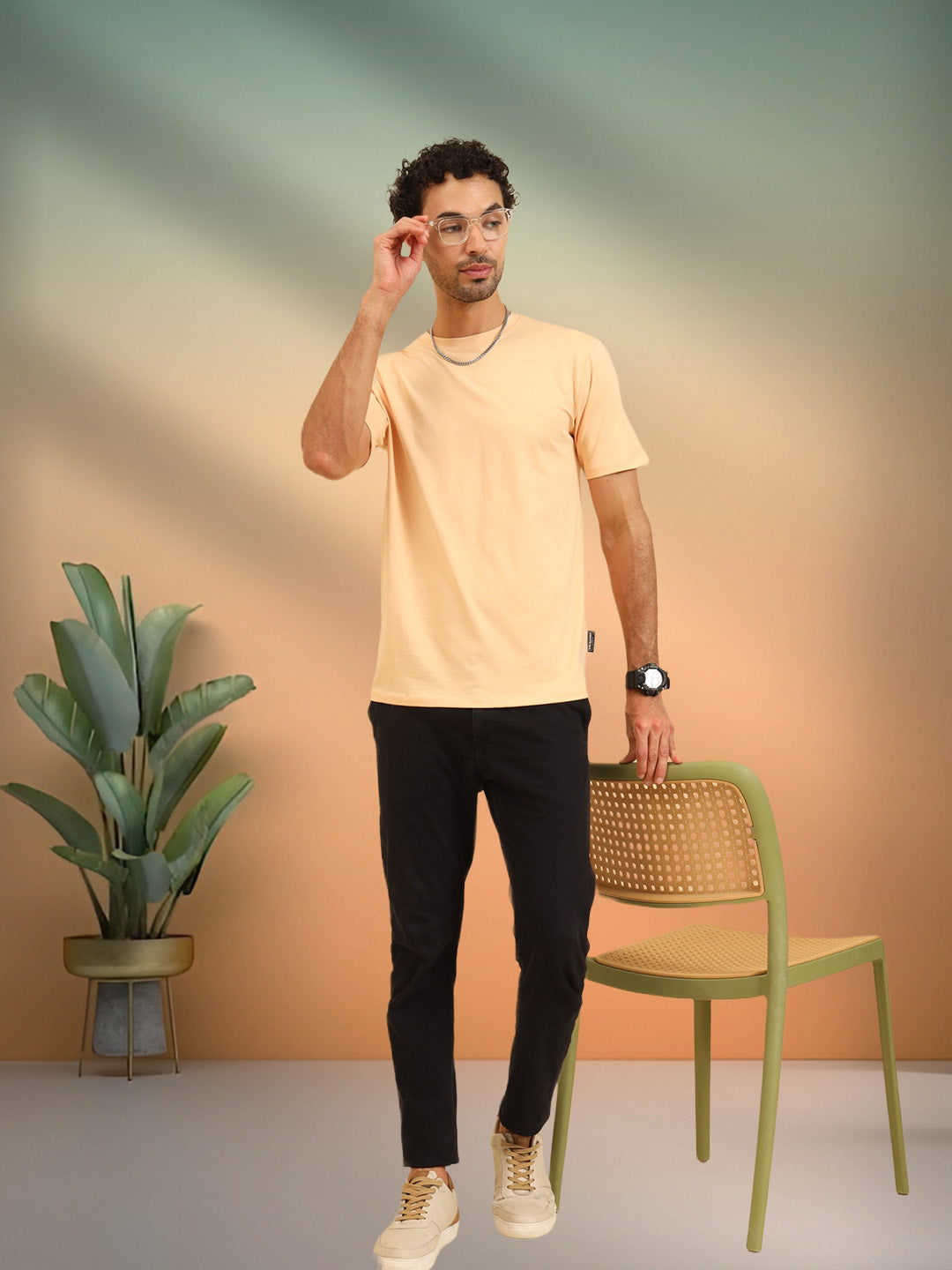 Simply Soft Fit T-Shirt Beige