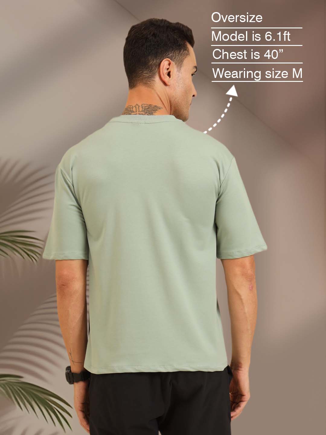 True Threads Oversized T-Shirt Pistachio Green