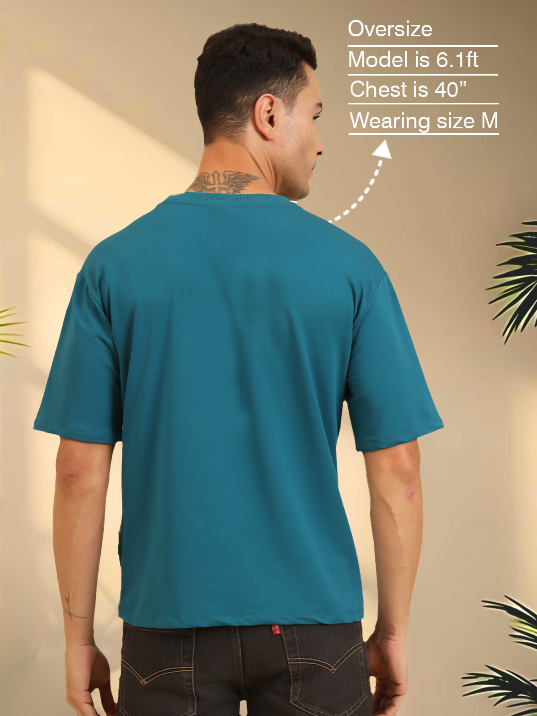 True Threads Oversized T-Shirt Teal Blue