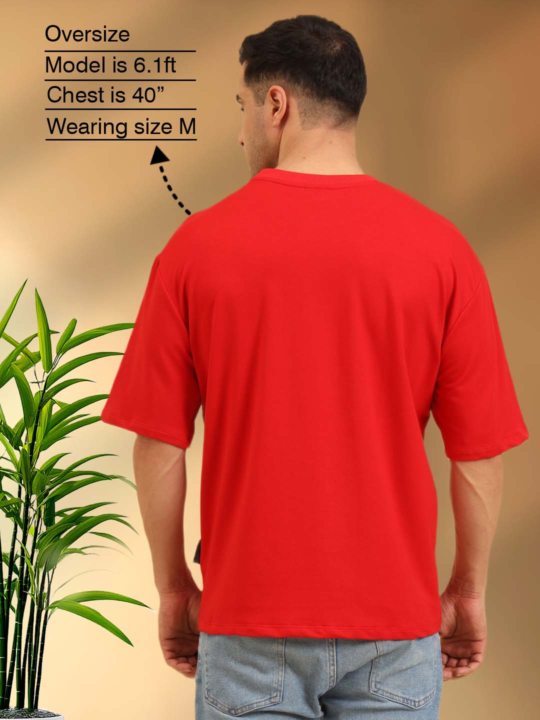 True Threads Oversized T-Shirt Red