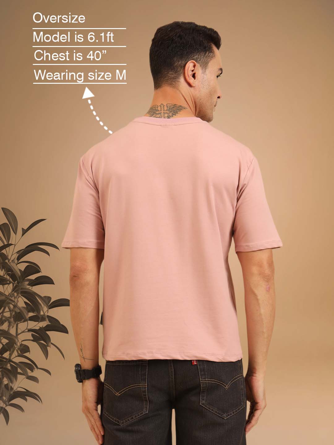 True Threads Oversized T-Shirt Light Pink