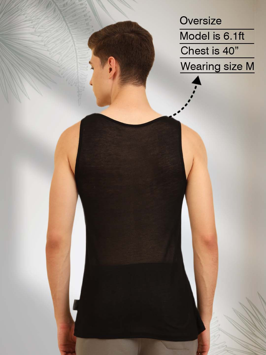 Flexy Feel Comfy Light Sleeveless Sando Black