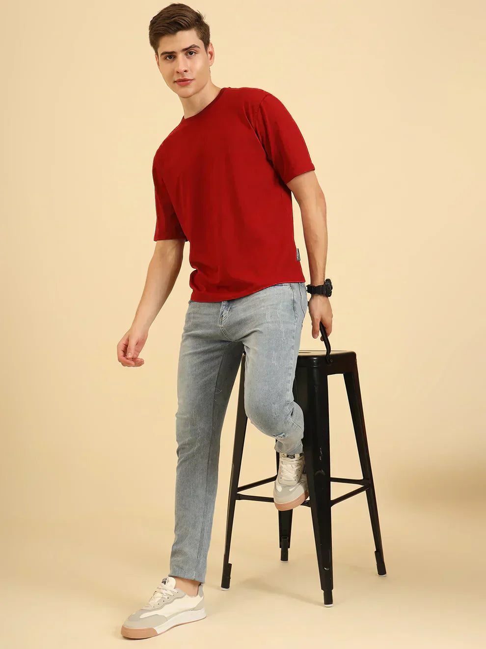 maroon tshirt for men