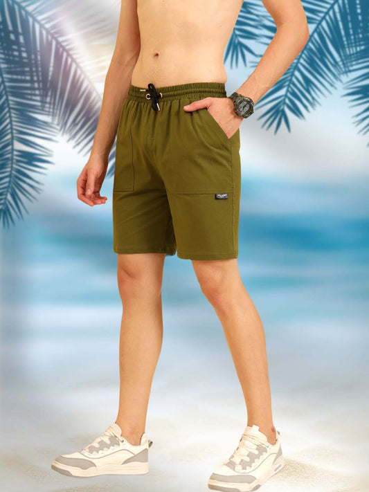 Easy Breezy comfy Fit Shorts Olive Green