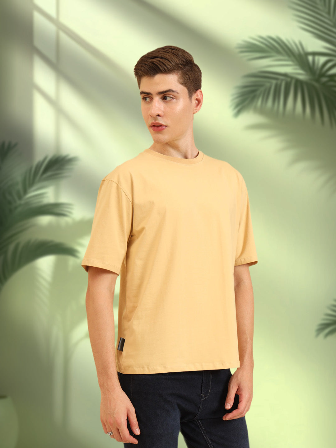 Oversize Simply Soft Fit T-Shirt Beige