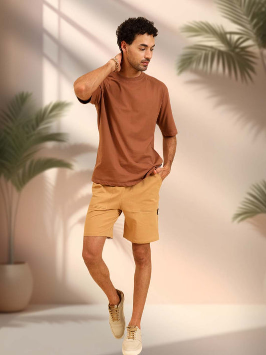 Slam Oversize Gracious T-Shirt Brown