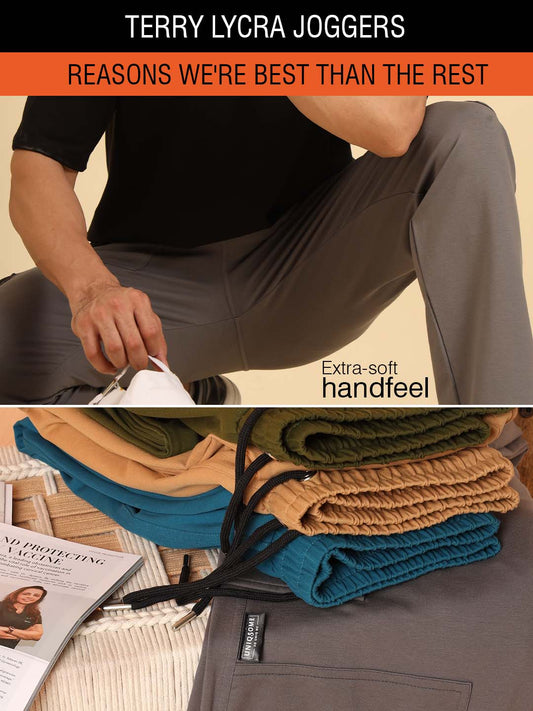 Bold Move Regular Fit Joggers Grey