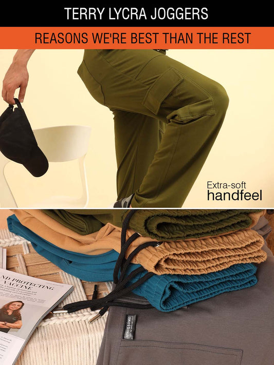 Bold Move Regular Fit Joggers Olive Green