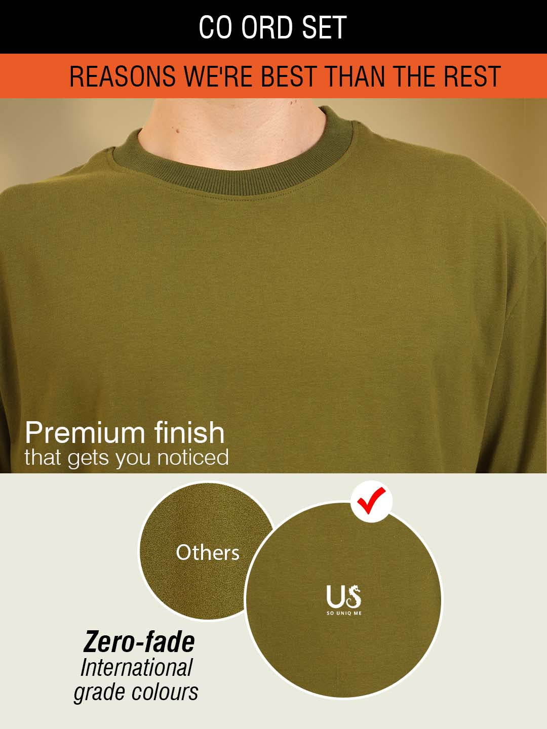 Perfect Pair Relaxed Fit Deo Soft Co Ord Set Olivegreen