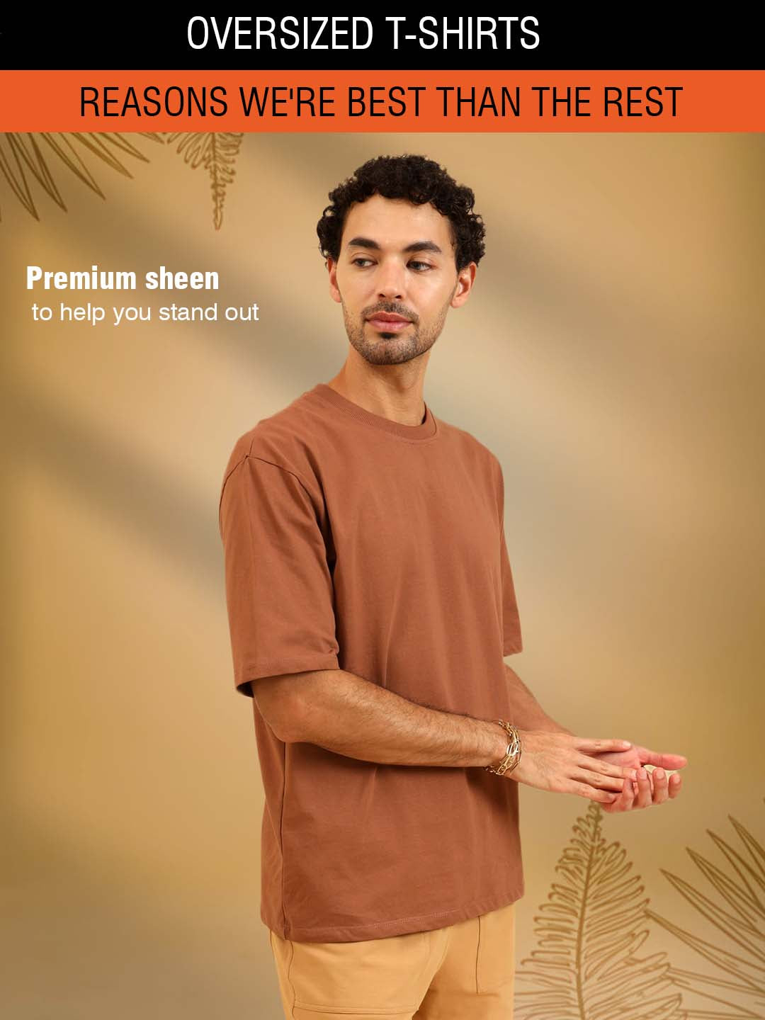 Slam Oversize Gracious T-Shirt Brown