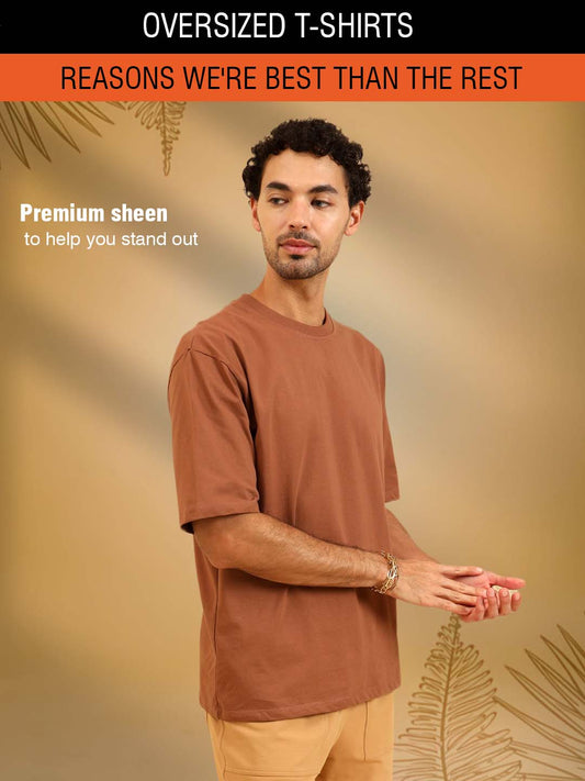 Slam Oversize Gracious T-Shirt Brown