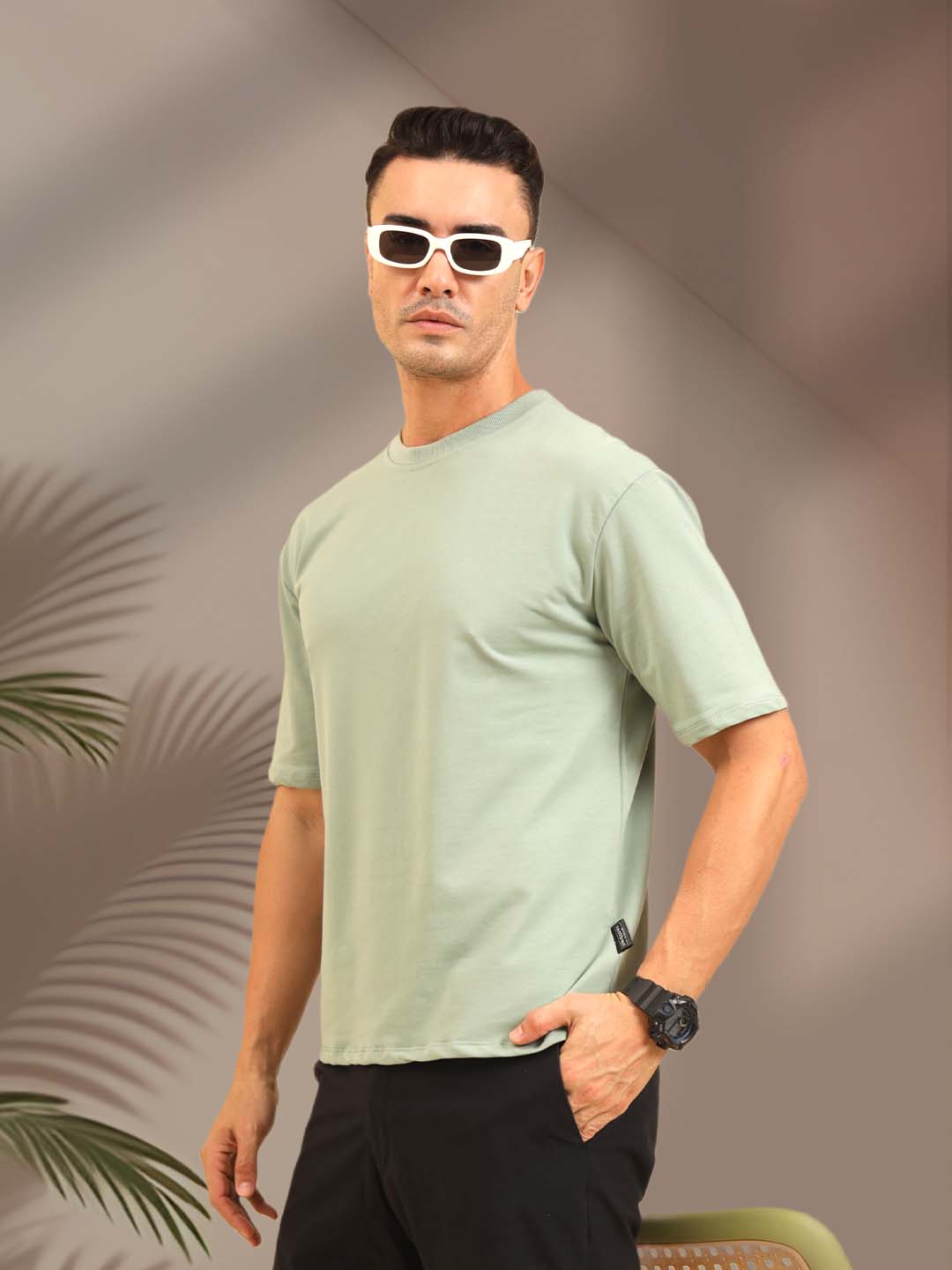 True Threads Oversized T-Shirt Pistachio Green