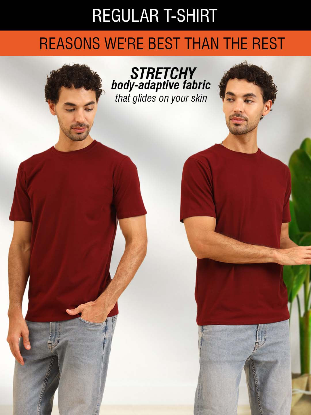 Simply Soft Fit T-Shirt Maroon