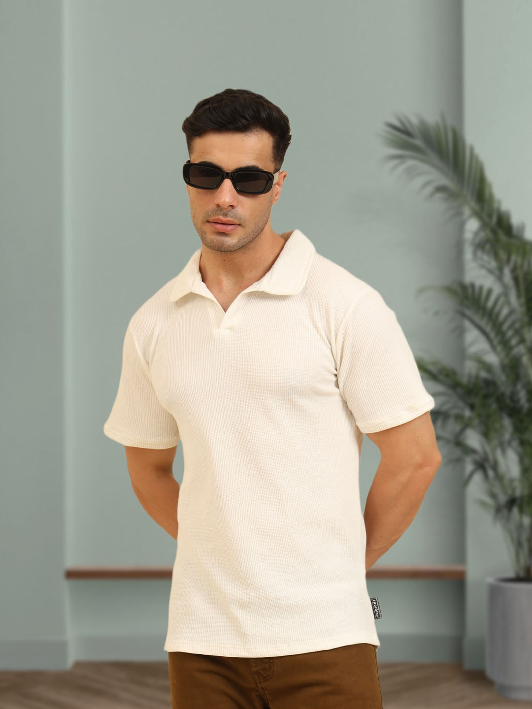 Refined Fit Polo T-Shirt White