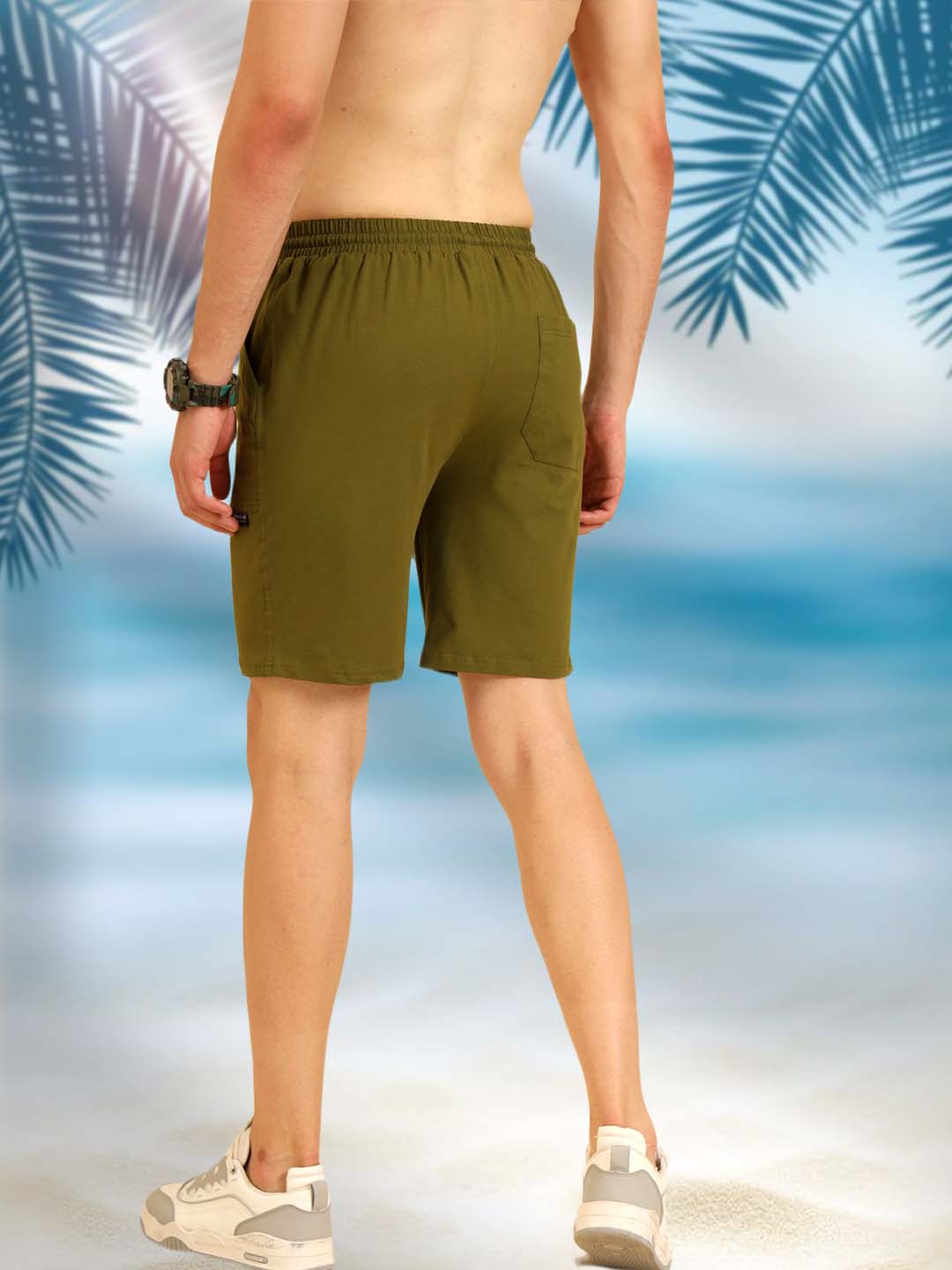 Easy Breezy comfy Fit Shorts Olive Green