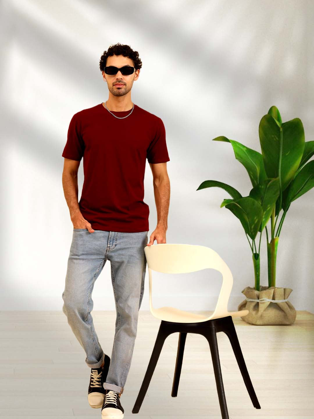 Simply Soft Fit T-Shirt Maroon