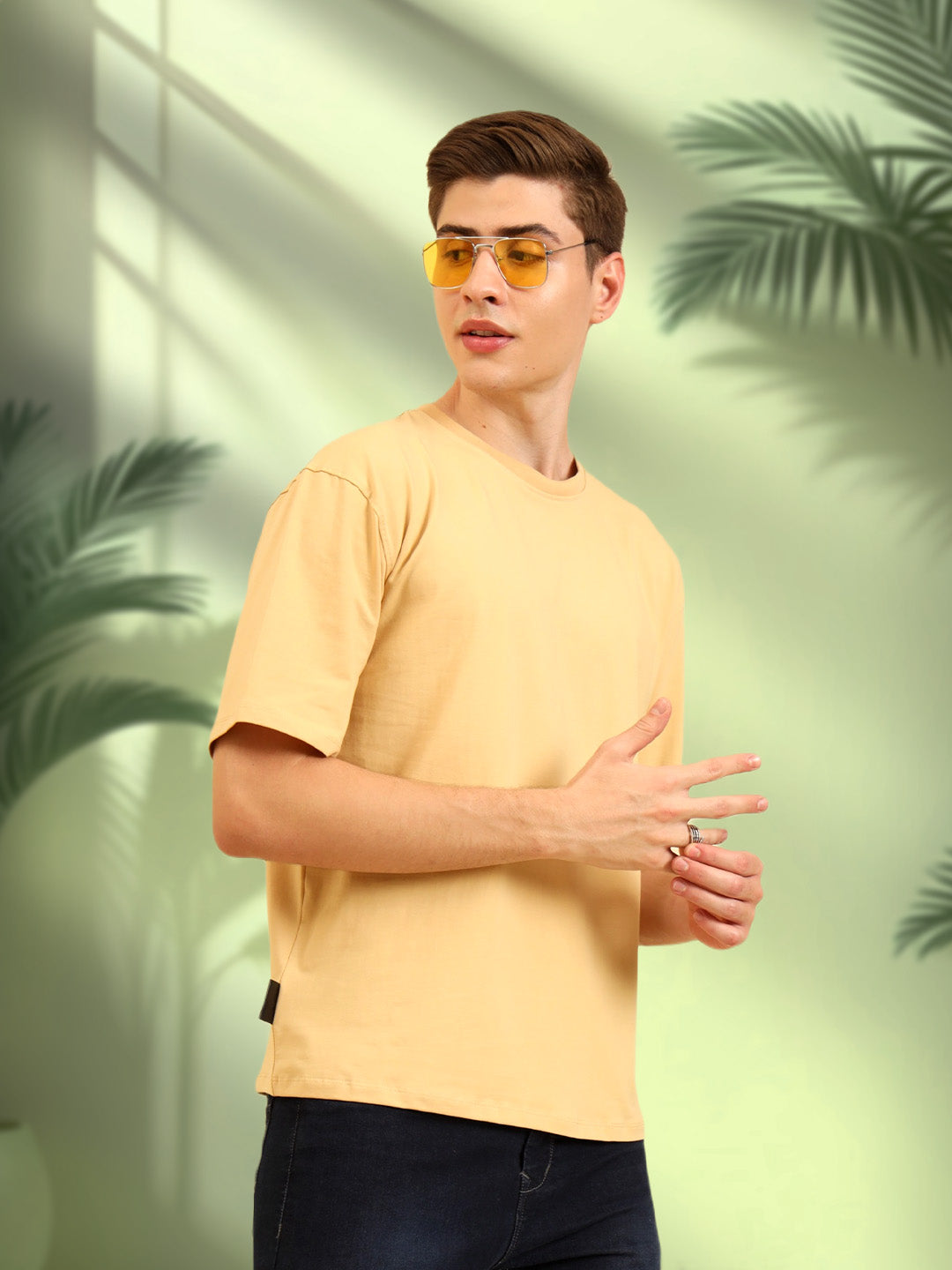 Oversize Simply Soft Fit T-Shirt Beige