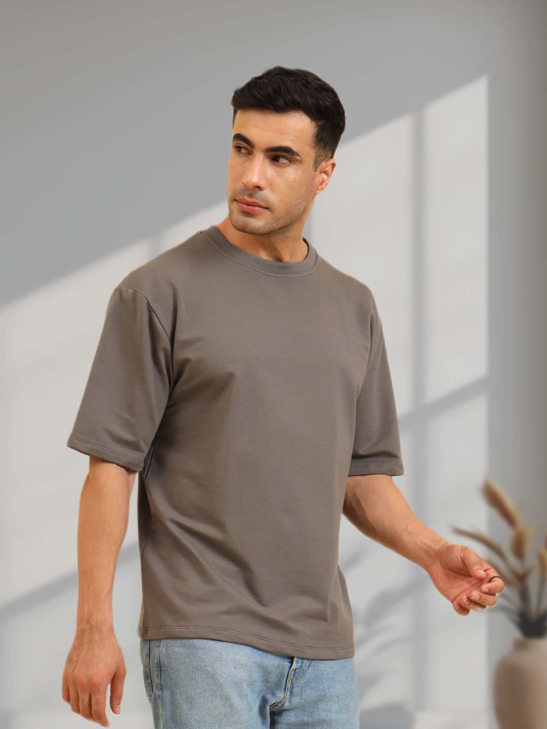True Threads Oversized T-Shirt Grey