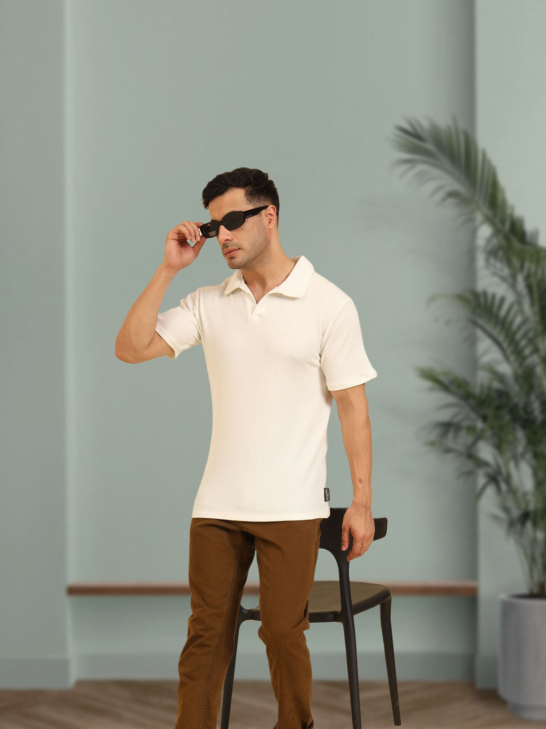 Refined Fit Polo T-Shirt White