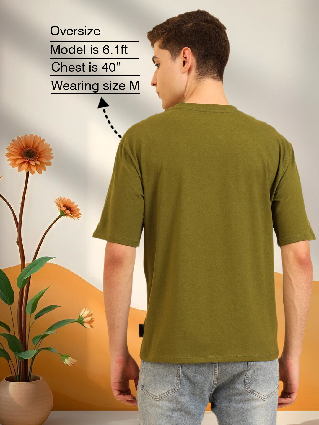Oversize Simply Soft Fit T-Shirt Olivegreen
