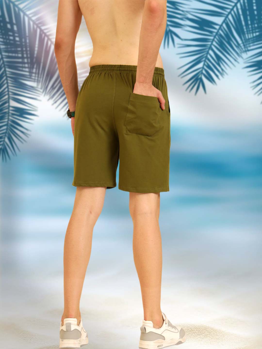 Easy Breezy comfy Fit Shorts Olive Green