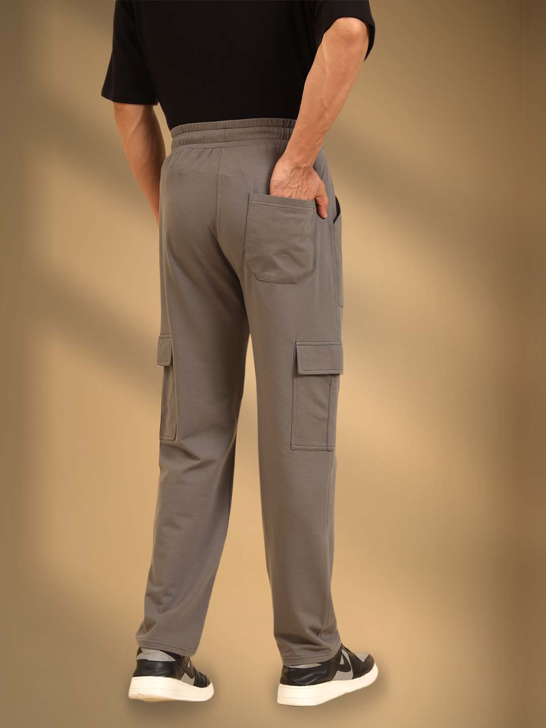 Bold Move Regular Fit Joggers Grey