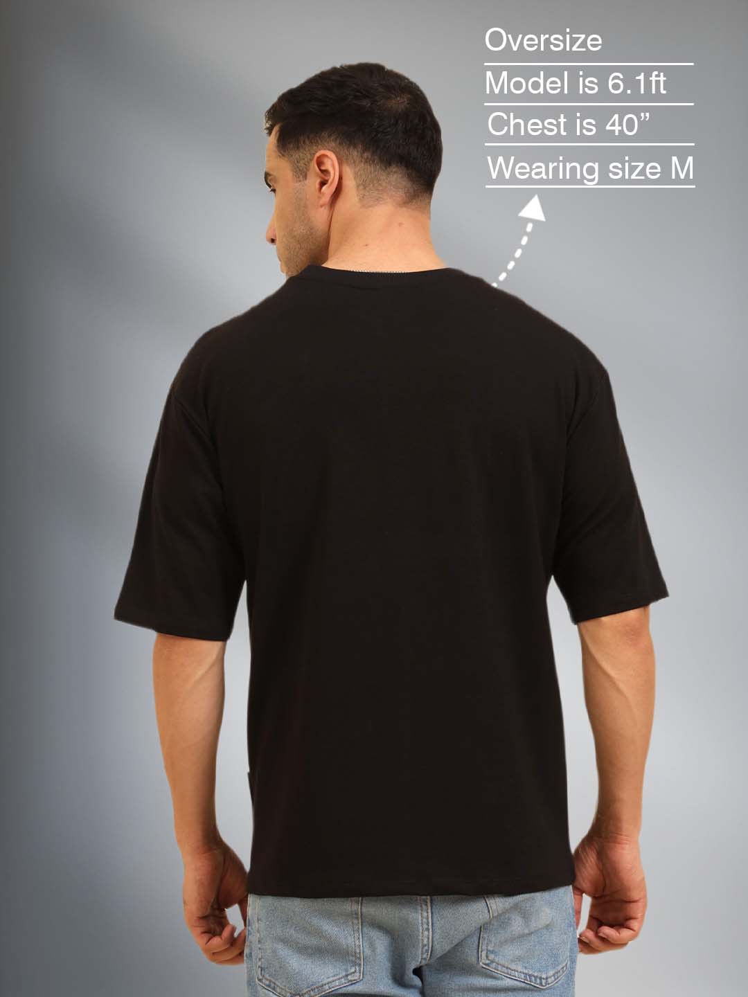 True Threads Oversized T-Shirt Black