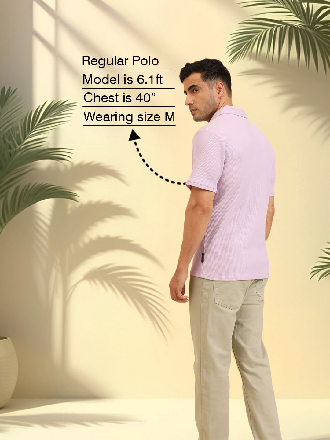 Refined Fit Polo T-Shirt Lavender