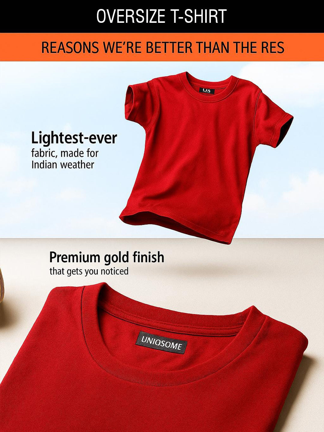 Oversize Simply Soft Fit T-Shirt Maroon