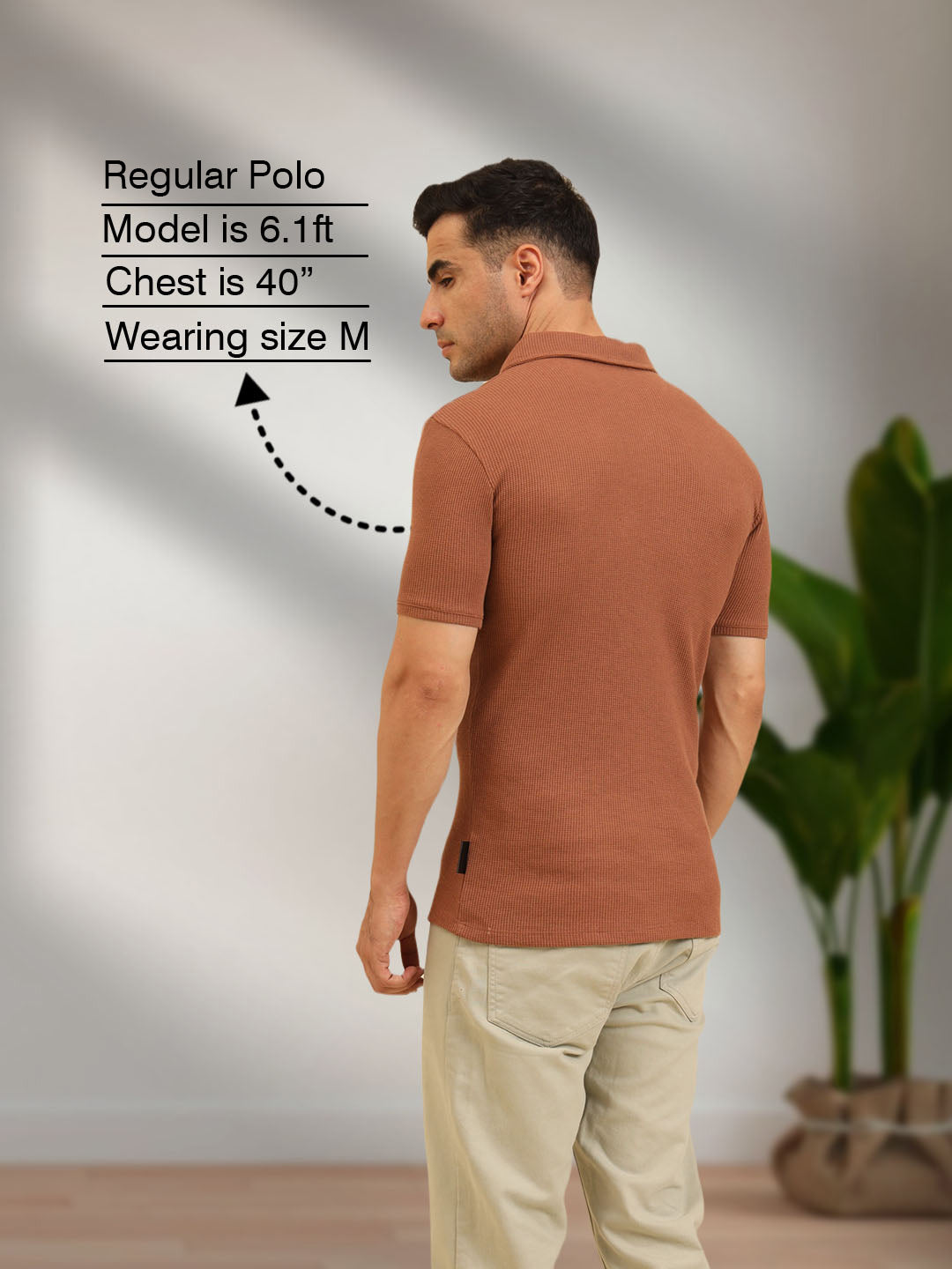 Refined Fit Polo T-Shirt Brown