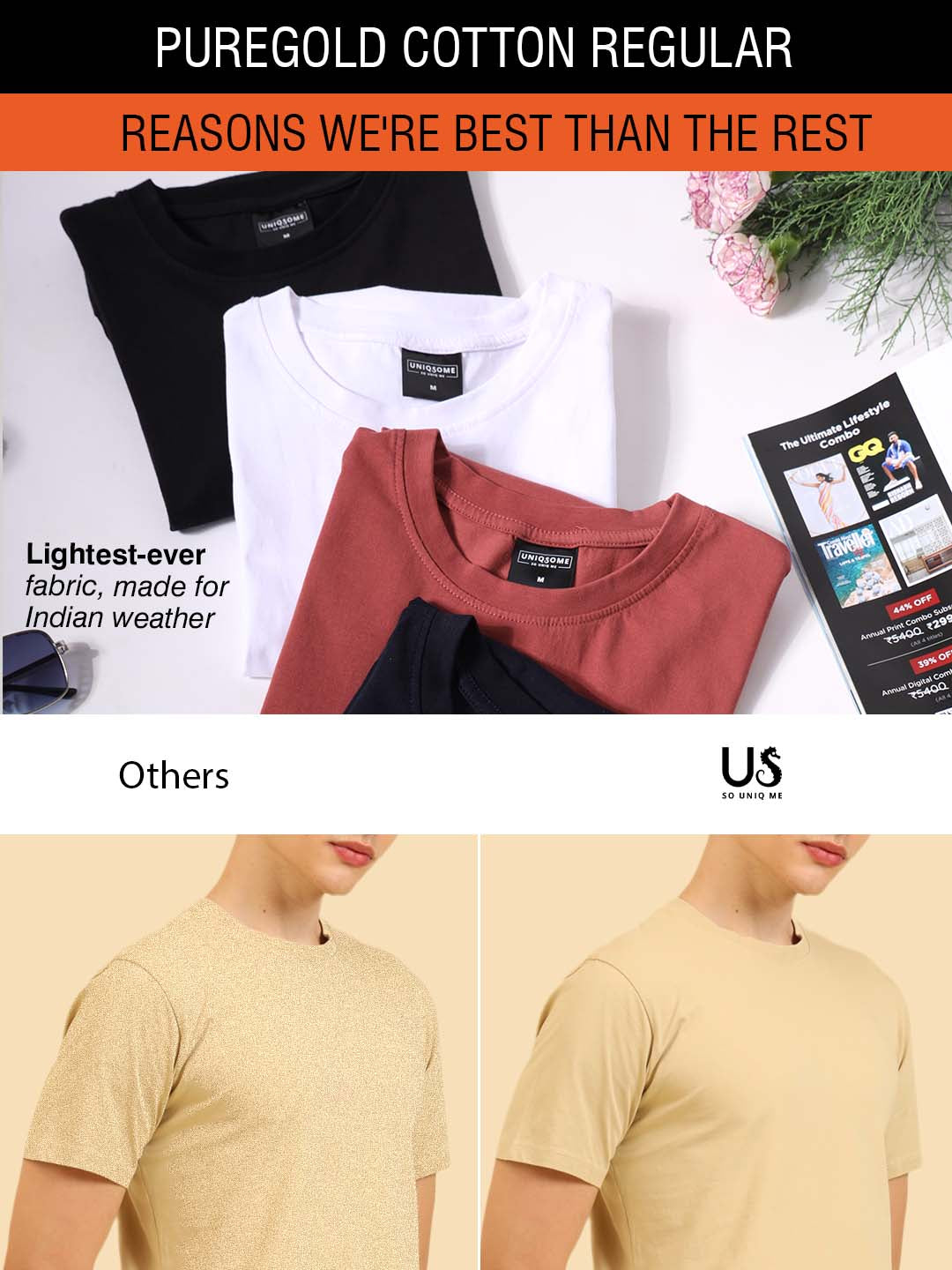 Freakin Regular Fit T-Shirt Beige