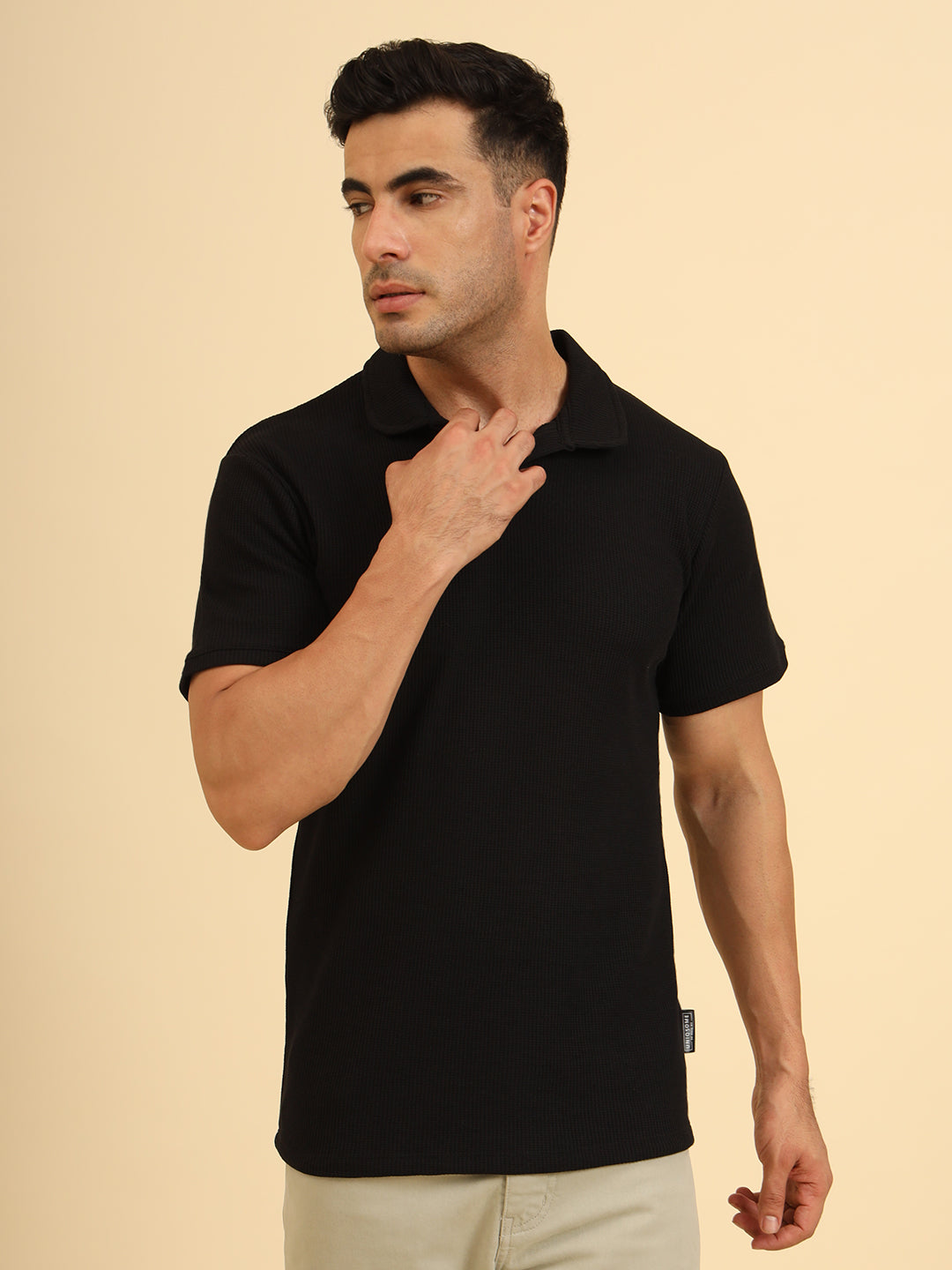 Refined Fit Polo T-Shirt Black
