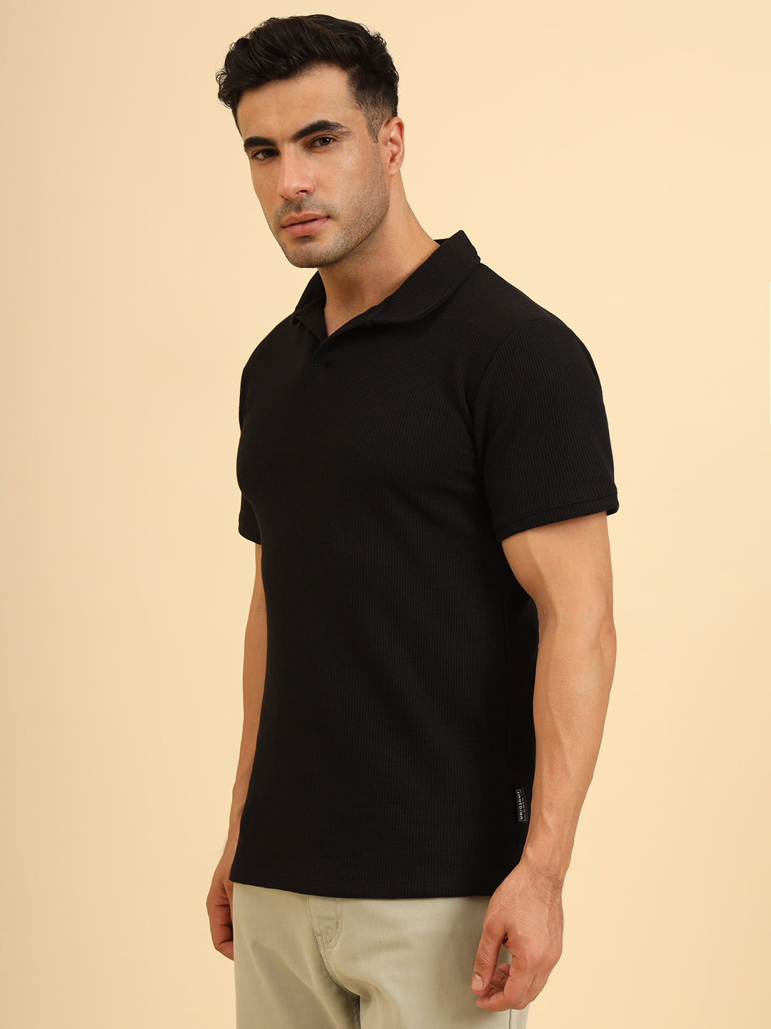 Refined Fit Polo T-Shirt Black