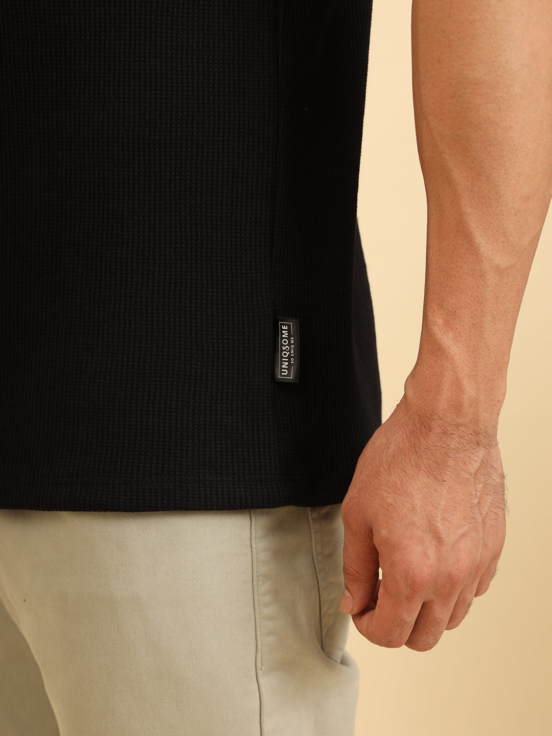 Refined Fit Polo T-Shirt Black